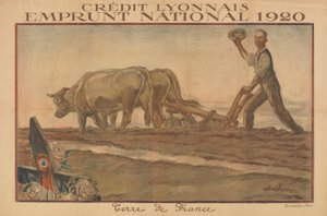 Credit Lyonnais, National Loan 1920, Land of France (Lyon Credit, National Loan 1920, Land of France) od Jules Abel Faivre