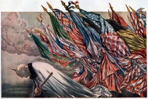 Plakát ke „4th Loan de la Defense Nationale“ 1918 (plakát) od Jules Abel Faivre
