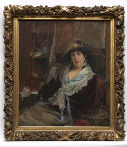 Marie Samary z divadla Odéon, c. 1881. od Jules Bastien Lepage