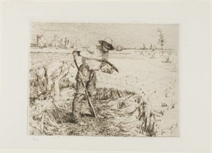 Sekačka Honování kosy od Jules Bastien Lepage