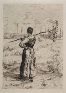 Návrat z polí, 19. století. od Jules Bastien Lepage
