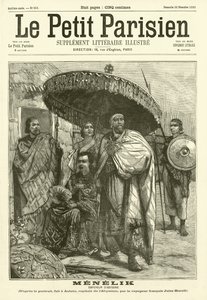 Menelik, císař Habeše od Jules Borelli