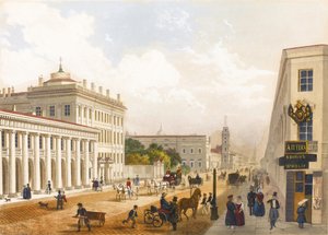 Pohled na Něvský prospekt v Petrohradu od Jules Charlemagne