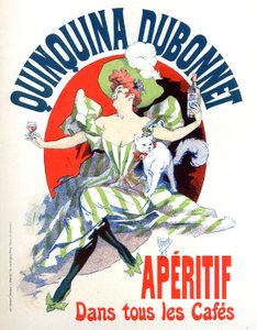 Reklama na aperitiv Quinquina Dubonnet od Jules Cheret