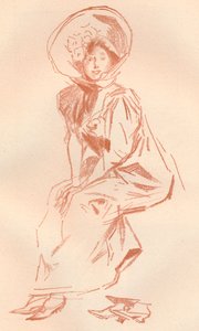 Kresba v Sanguine, c1900 1903-1904 od Jules Cheret
