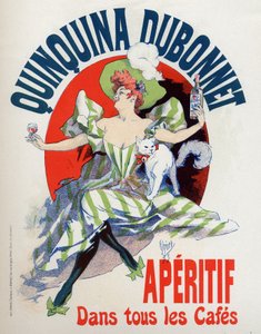 Potravin a nápojů. Aperitiv Quinquina Dubonnet. Plakát Julese Chereta, Francie od Jules Cheret