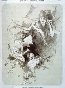 Parisian Fantasy: Loutky - plakát od Cherret od Jules Cheret