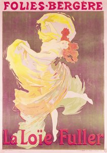 Reklamní plakát Loie Fuller (1862-1928) na Folies Bergere