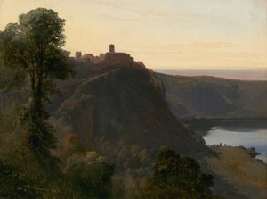 Pohled na jezero Nemi, 1843.