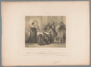 Herodias předkládá svůj testament Otevření závěti (titul na předmětu) Scény z románu The Wandering Žid od Eugèna Sue (název série) The Wandering Žid (název série na objektu) od Jules  David