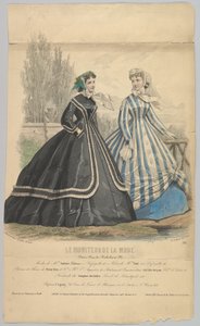 Modes de Mme. Antonie Lalanne, č. 791, z Le Moniteur de la Mode, 1848. od Jules David