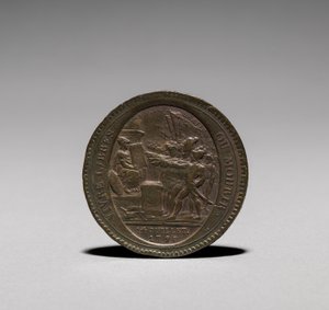 Medaile: Five Sols vydaná Monneron Brothers, Paříž, 1792 avers. od Jules Dupré