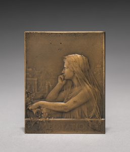 Avers medailonu. od Jules Dupré