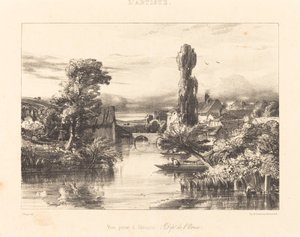 Pohled na Alençon od Jules Dupré
