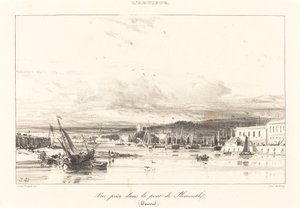 Pohled v přístavu Plymouth od Jules Dupré