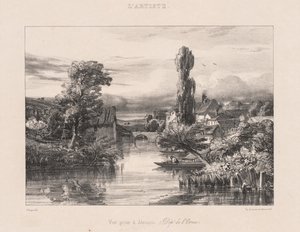 Pohled pořízený v Alençonu Pohled pořízený v Alençonu, 1839. od Jules Dupré