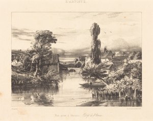 Pohled na Alençon od Jules Dupré