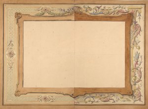 Návrh na strop, druhá polovina 19. století. Tvůrci: Jules-Edmond-Charles Lachaise, Eugène-Pierre Gourdet. od Jules Edmond Charles Lachaise and Eugène Pierre Gourdet