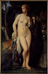 Obraz Diane od Julese Elie Delaunaye (1828-1891) 1872 Ne. 1,47x0,94 m Paříž, musee d