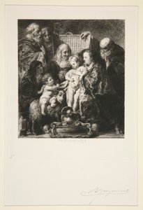Svatá rodina od Jules Ferdinand Jacquemart