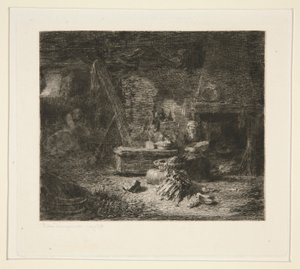 Interiér holandské kuchyně od Jules Ferdinand Jacquemart
