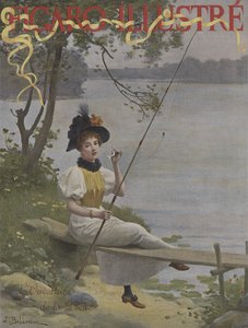 LOuverture de la Peche (Zahájení rybářské sezóny). Obálka Le Figaro Illustre, červenec 1896.