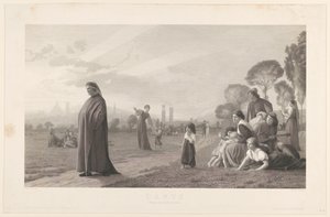 Dante, jako J. L. Gérôme od Jules Gabriel Levasseur