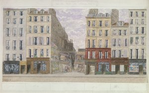 č. 8 až č. 16 rue du Four, Paříž, Francie, 1893 (wc na papíře)