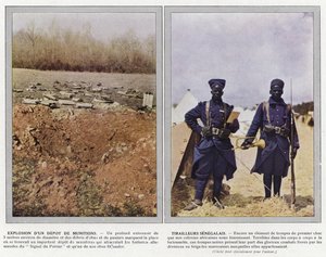 Exploze Muničního Skladu, Senegalské Tirailleurs od Jules Gervais Courtellemont