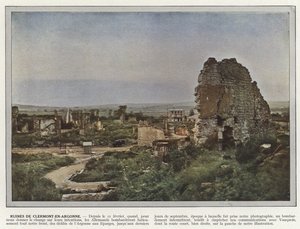 Zřícenina Clermont-En-Argonne od Jules Gervais Courtellemont