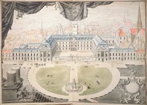 Projekt obnovy paláce burgundských vévodů v Dijonu, 1698 od Jules Hardouin Mansart