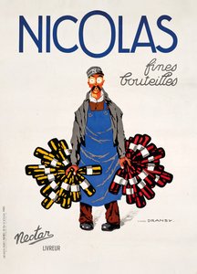 Nicolas, Nektar, kolem roku 1930 (barevné lito) od Jules Isnard Dransy