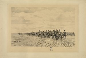 Napoleon Bonaparte ve Slavkově, 1894 od Jules Jacquet