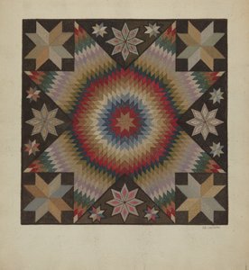 Hákovaný koberec, c. 1936. od Jules Lefevere