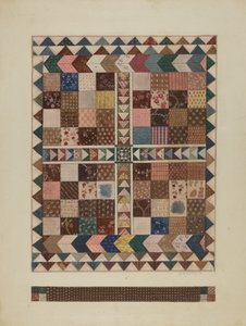 Patchworková přikrývka do postýlky, 19351942. od Jules Lefevere