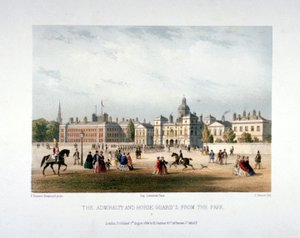 Admirality a Horse Guards, Whitehall, Westminster, Londýn, 1854
