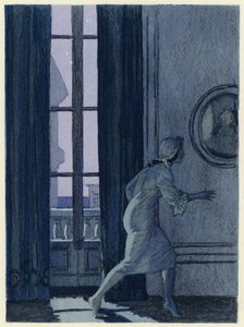 Ilustrace k pamětem Casanovy (barevná litografie) od Jules Marie Auguste Leroux