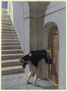 Ilustrace k pamětem Casanovy (barevná litografie) od Jules Marie Auguste Leroux