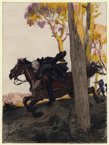 Ilustrace k pamětem Casanovy (barevná litografie) od Jules Marie Auguste Leroux