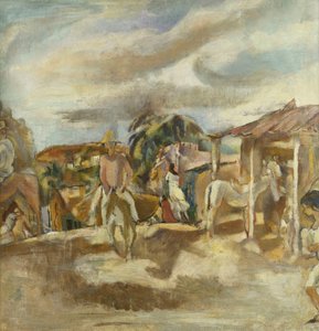 Kubánská vesnice; Kubánská vesnice, kolem 1917-1918 od Jules Pascin