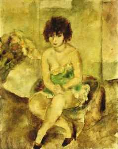 Portrét Lucy Krohgové, kolem roku 1925 od Jules Pascin