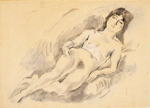 Ležící akt od Jules Pascin