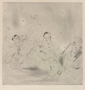 Šalamounův soud od Jules Pascin
