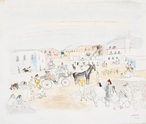Tunis (wc na papíře) od Jules Pascin