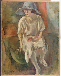 Žena v klobouku, cca 1920