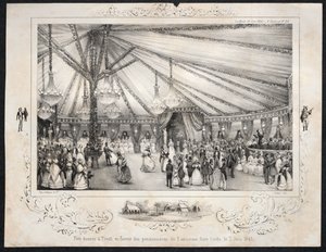 Večírek v Tivoli ve prospěch obyvatel starého občanského seznamu 3. června 1840 od Jules Platier