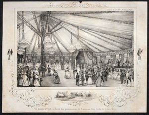 Večírek v Tivoli ve prospěch obyvatel starého občanského seznamu 3. června 1840, 1840. od Jules Platier