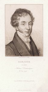 Casimir Bonjour, francouzský dramatik (rytina) od Jules Porreau