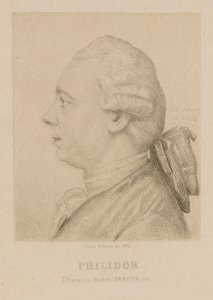 Portrét François-André Danican Philidor 1726-1795. od Jules Porreau