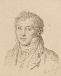 Portrét houslisty a skladatele Louis-Luc Loiseau de Persuis 1769-1819, 1849. od Jules Porreau